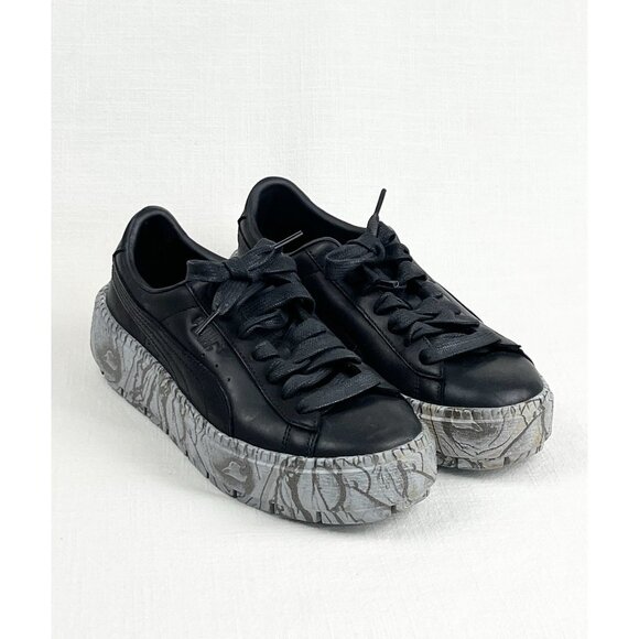 PUMA Women’s‎ Platform Sneaker Sz 6.5 Trace Mimicry Black 366978-02 - Picture 1 of 10